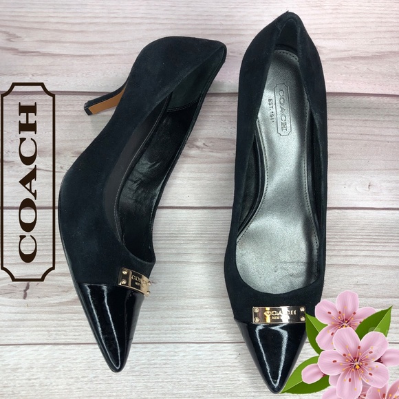 Coach Women's Zan Mat Calf Pump  Size 8 - Picture 1 of 8